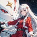 サンタ少女(白髪ちゃん)② 3枚目