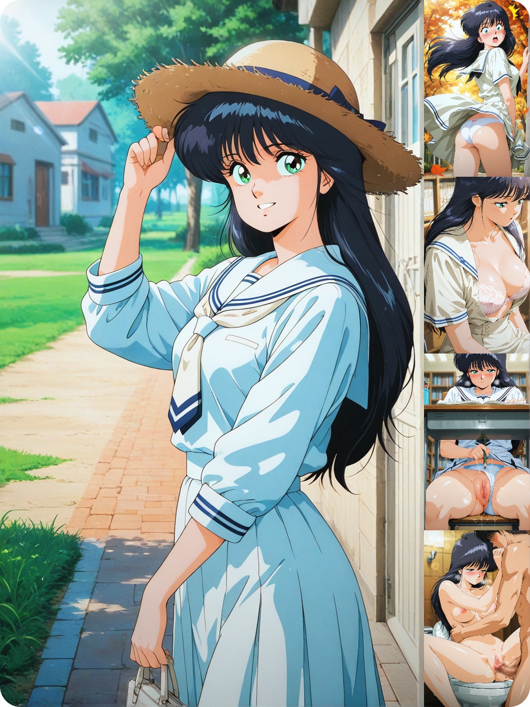 【鮎川まどか】 図書館で勉強会のはずが 【Madoka Ayukawa】