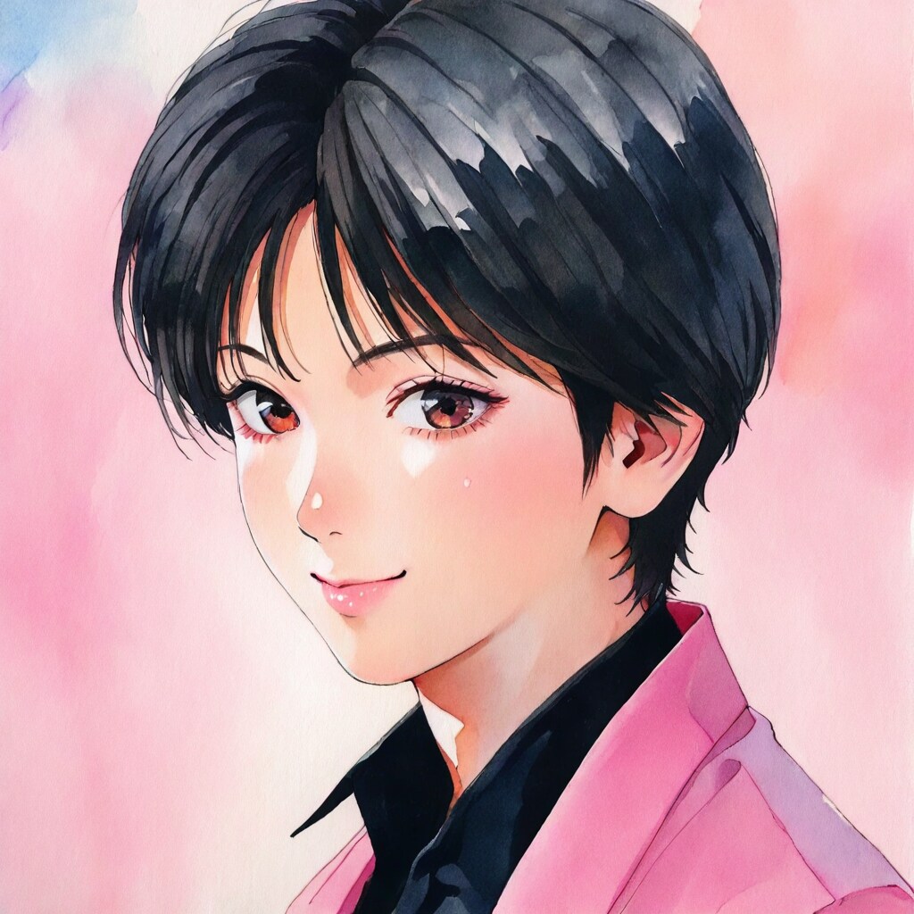 黒×ピンク | の人気AIイラスト・グラビア