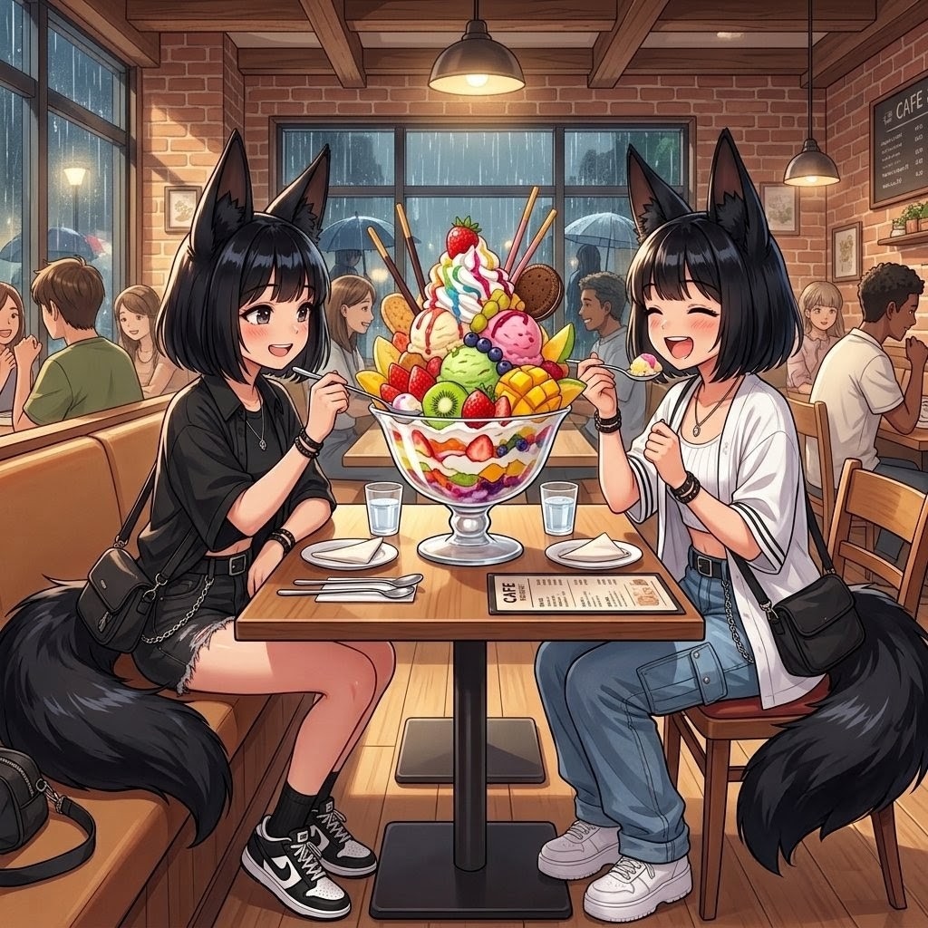 巨大パフェ