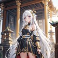 神殿騎士少女(白髪ちゃん) 2枚目
