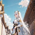 神殿騎士少女(白髪ちゃん) 4枚目