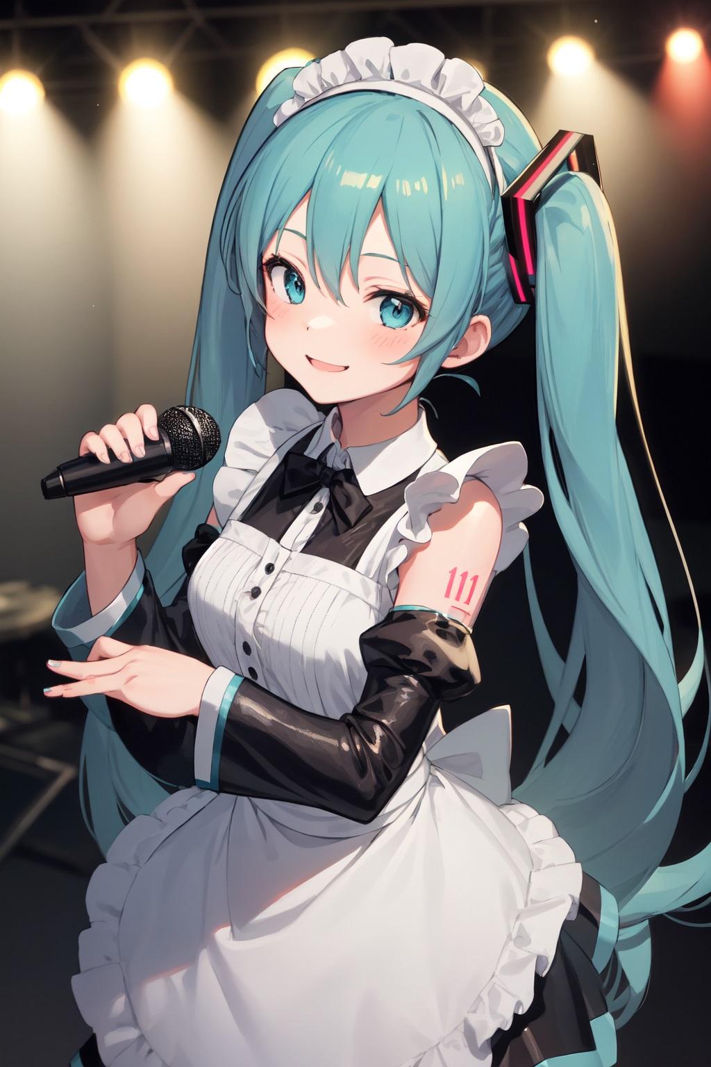 メイド服でライブ