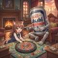 人生ゲームをする小さな女の子 4枚目