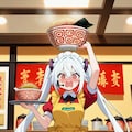 ラーメンを運ぶ白髪ちゃん 3枚目