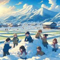 雪遊び・１ 6枚目