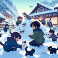 雪遊び・１ 4枚目