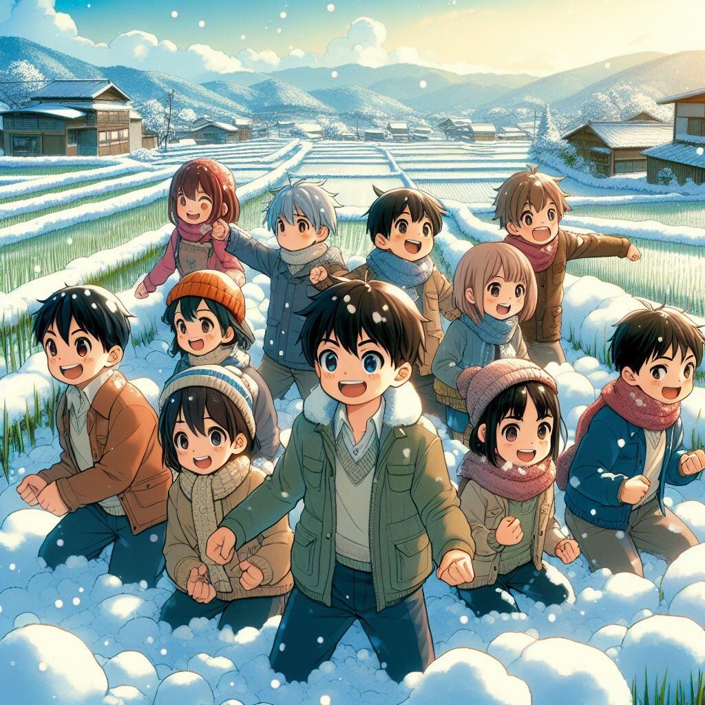雪遊び・１