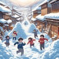 雪遊び・１ 2枚目