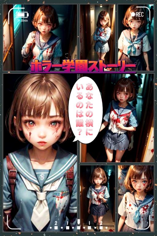 ホラー学園ストーリー　コラージュ