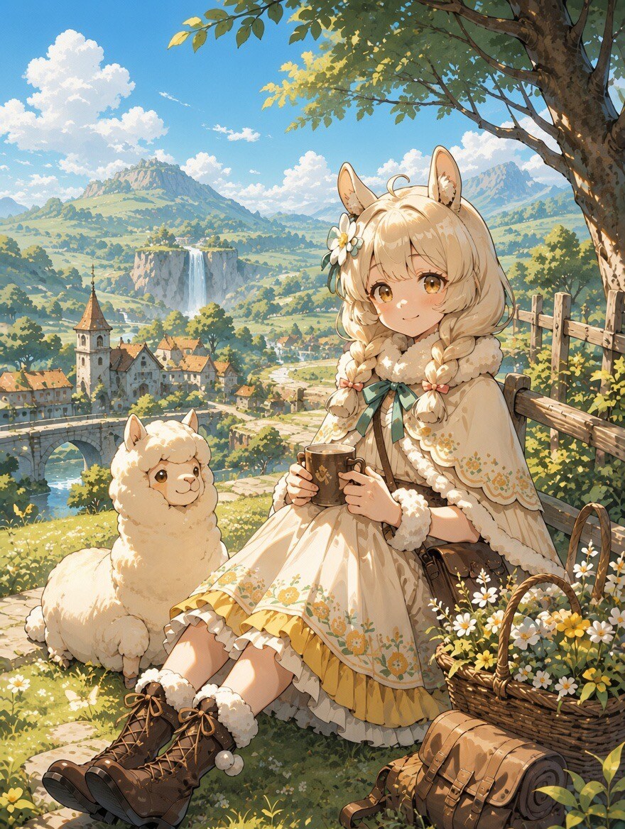 アルパカちゃんの里帰り | の人気AIイラスト・グラビア