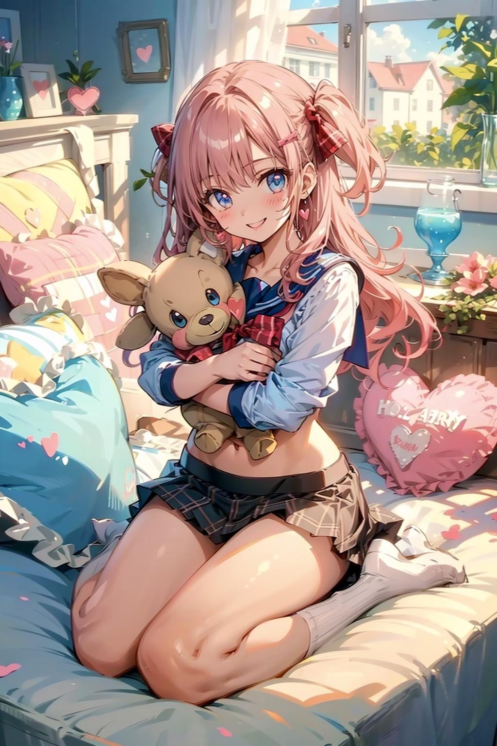 セーラーとぬいぐるみ