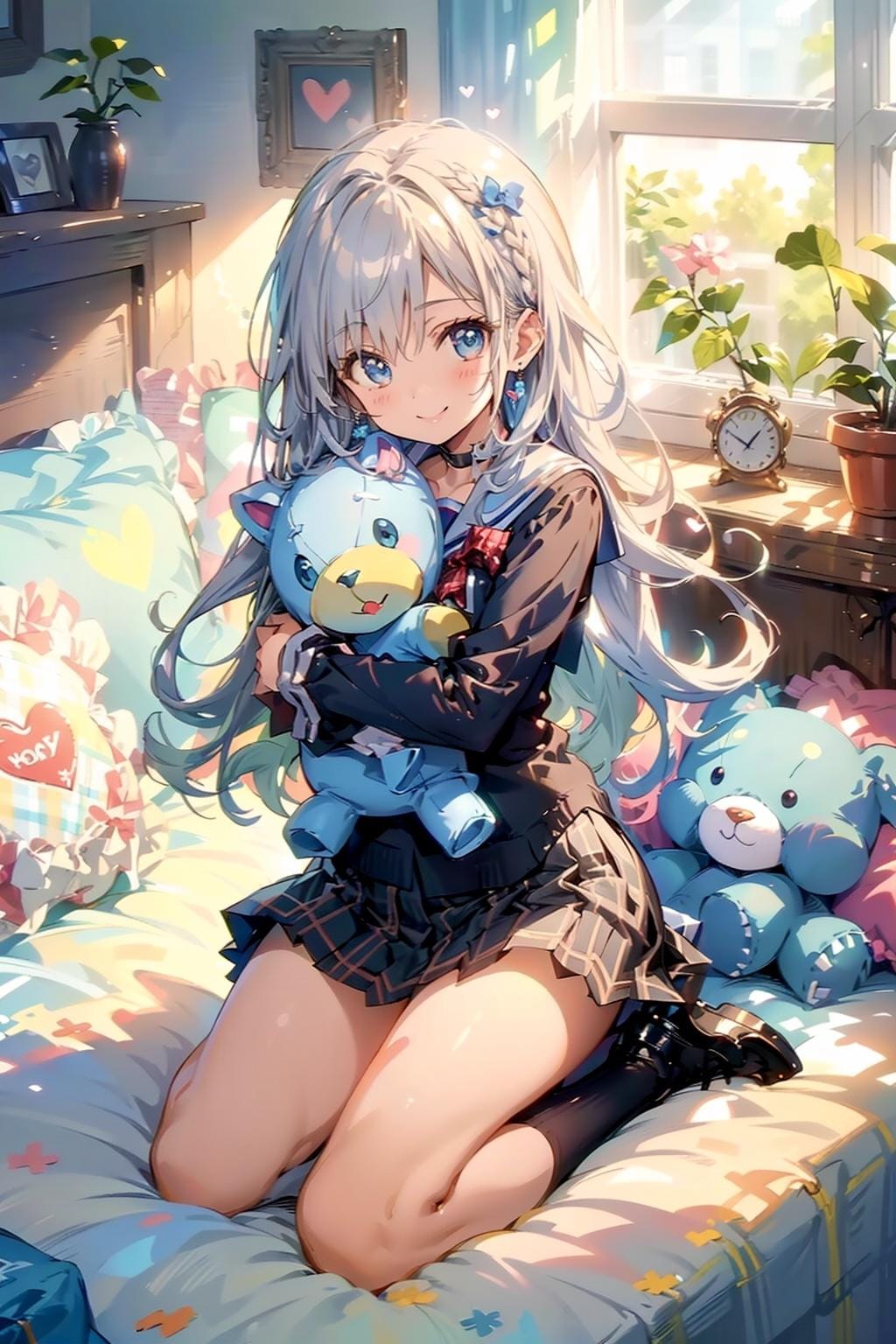 セーラーとぬいぐるみ