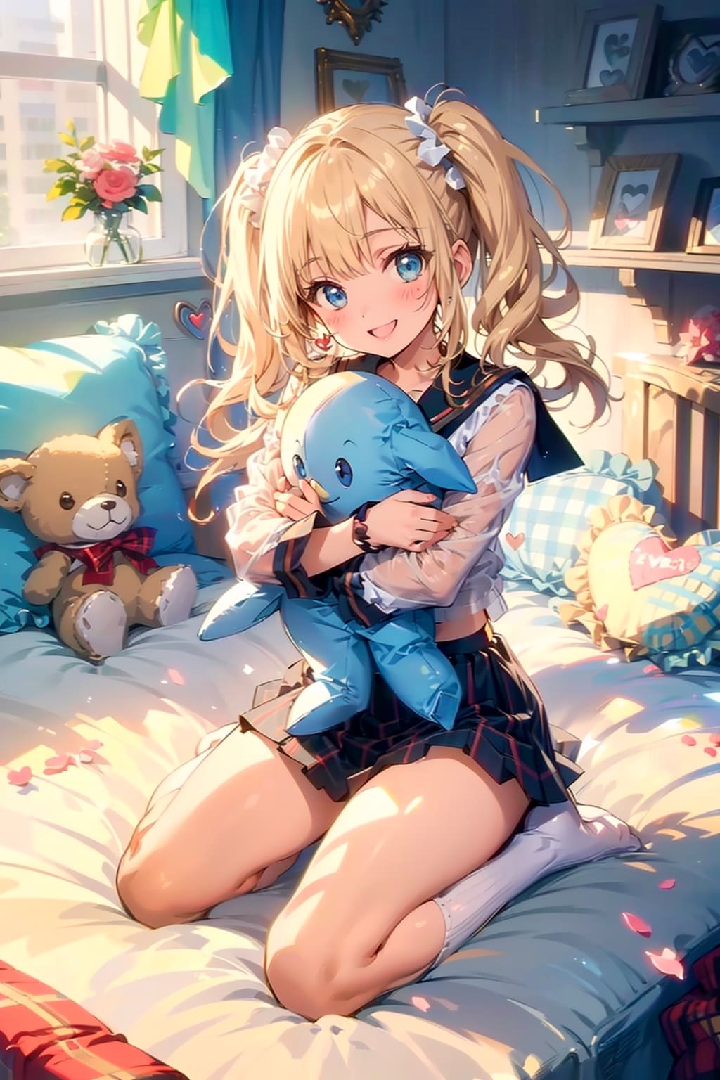 セーラーとぬいぐるみ