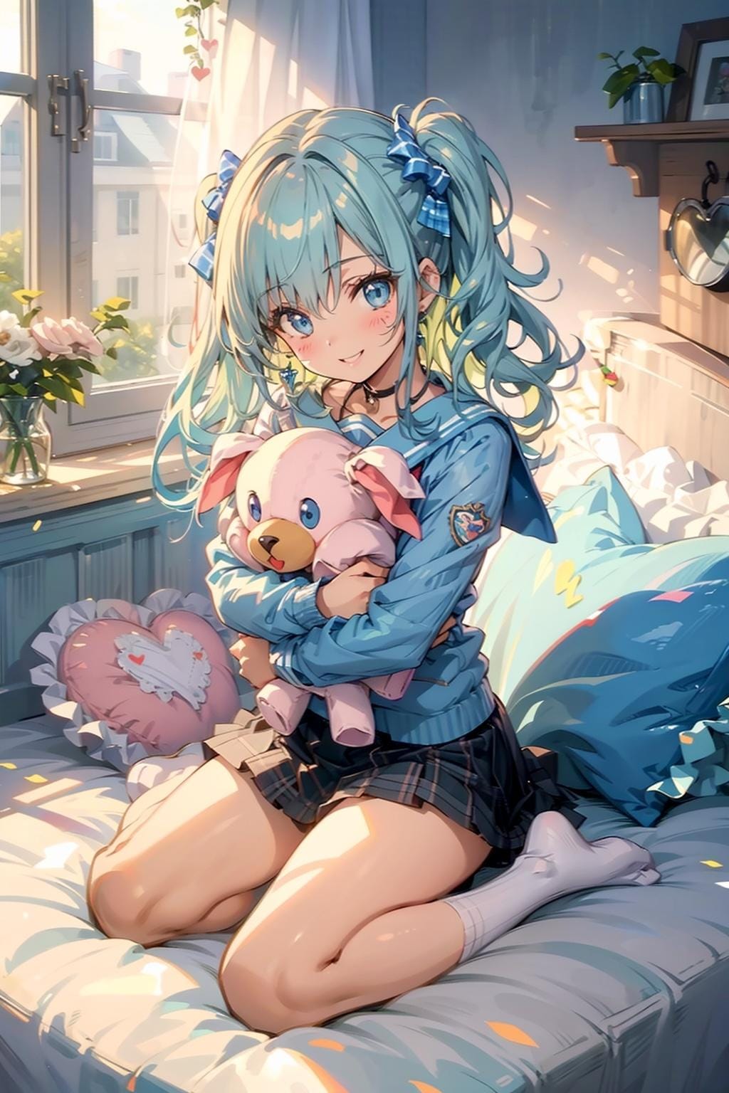 セーラーとぬいぐるみ