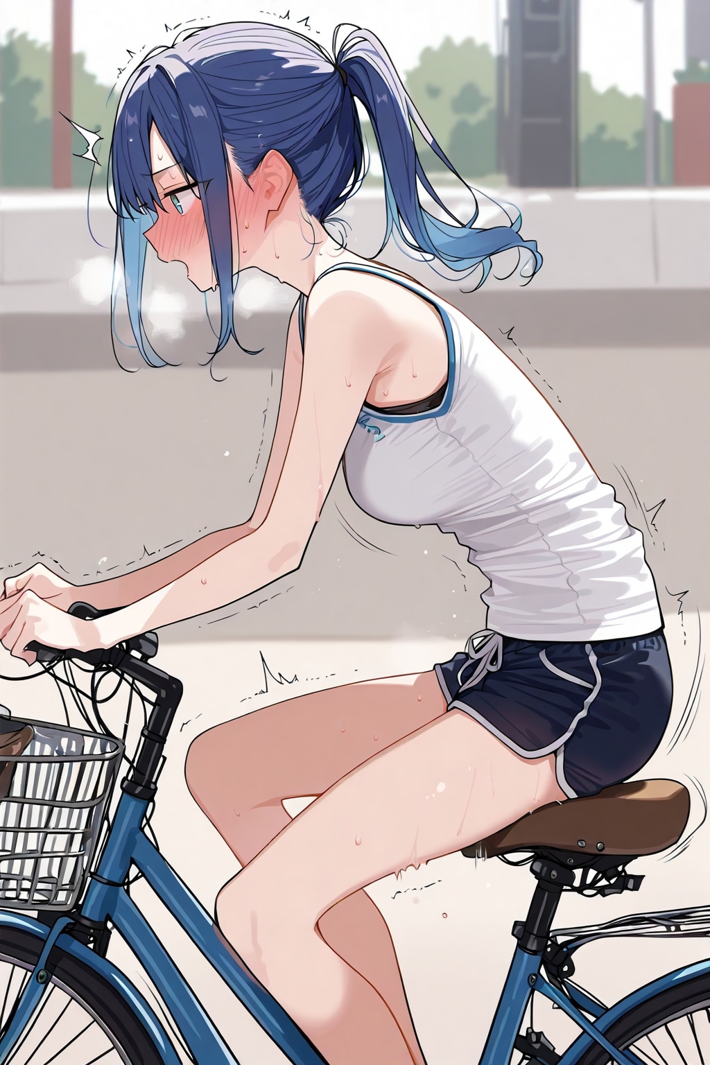 自転車のサドルに座る_CHASE