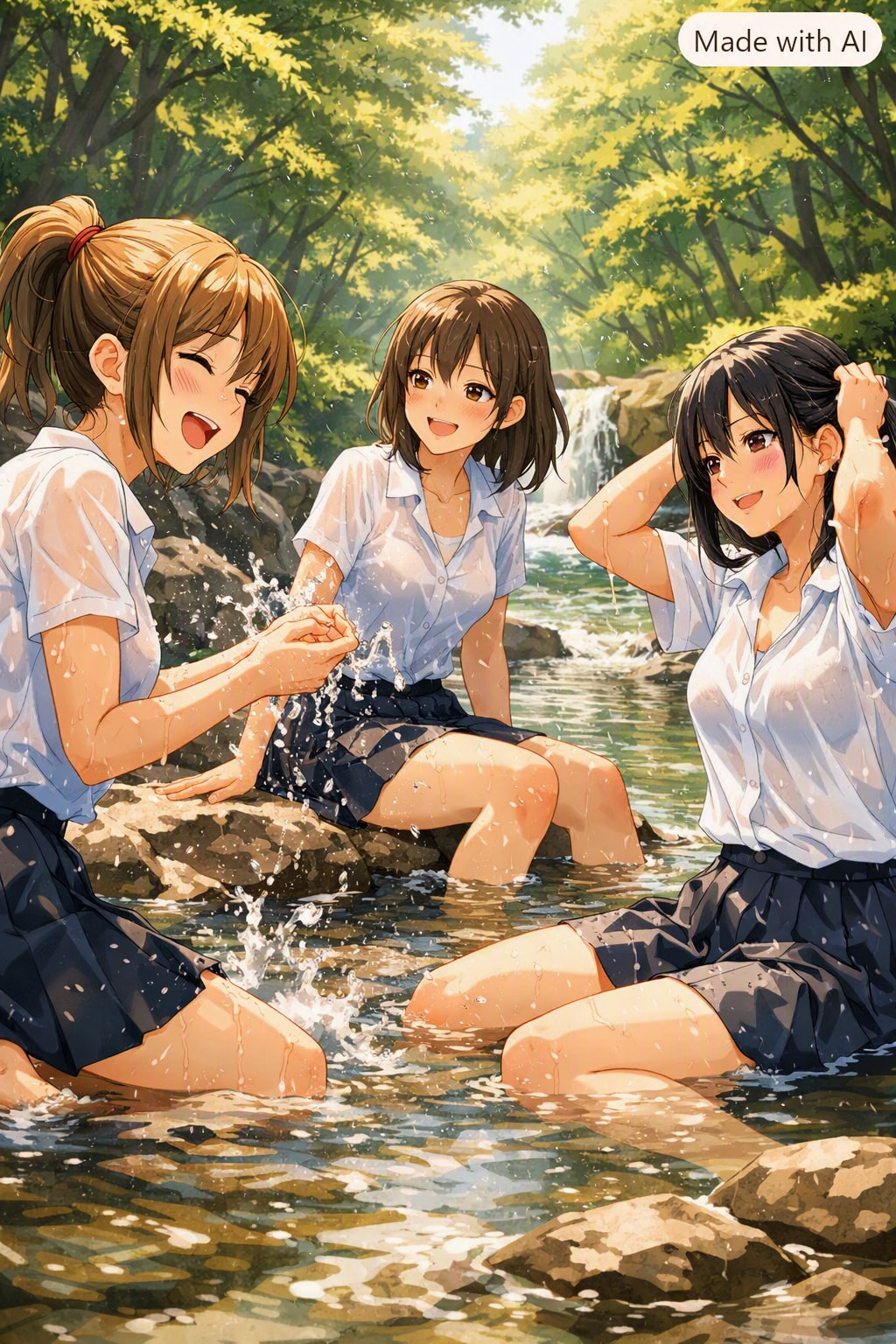 川遊び