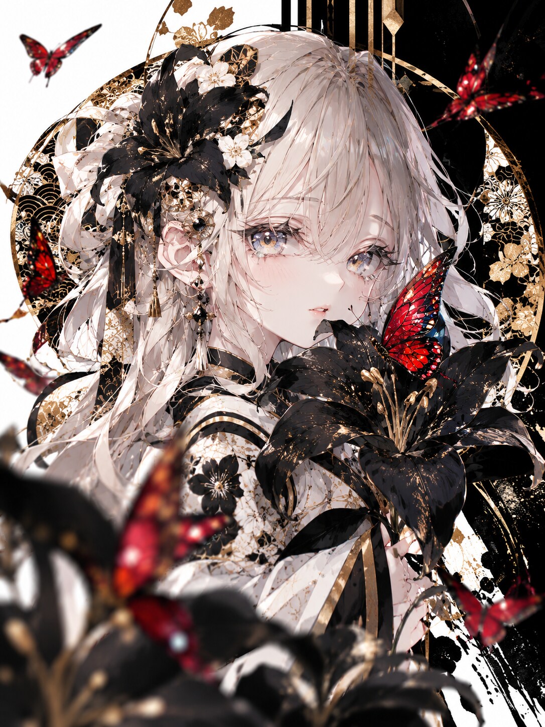 黒百合 | の人気AIイラスト・グラビア