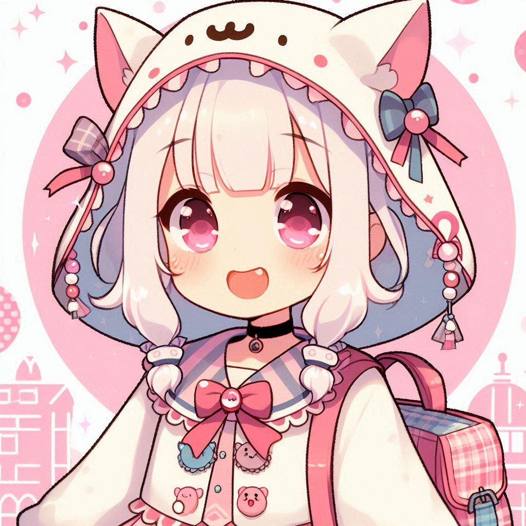 白髪の可愛い女の子【172】