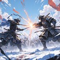 反乱軍・雪中の戦士 3枚目