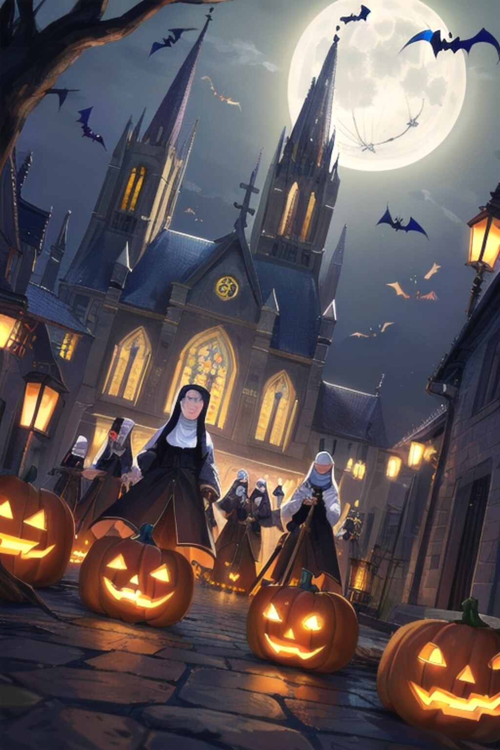 教会とジャック・オー・ランタン