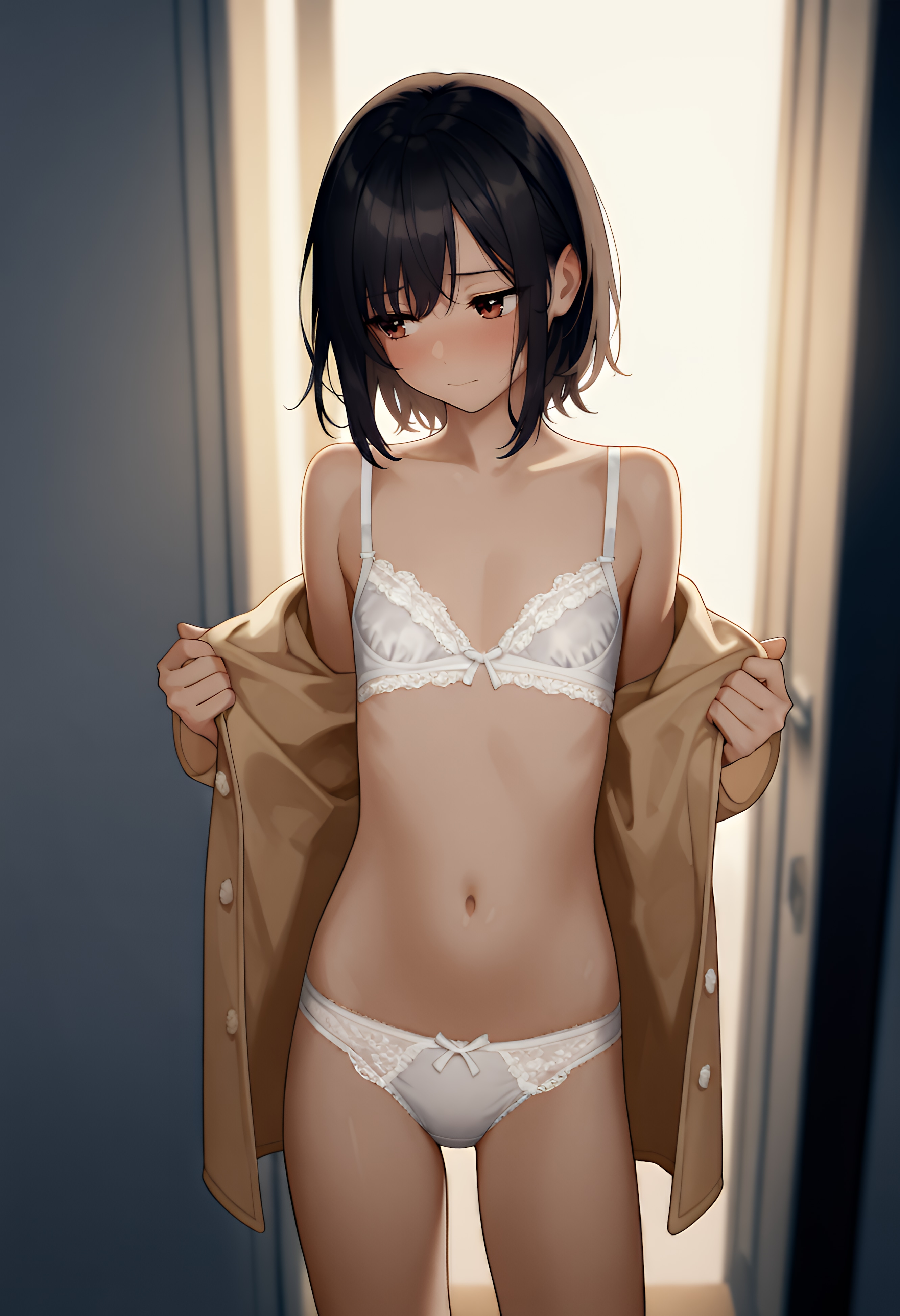 夜間着を脱ぐ