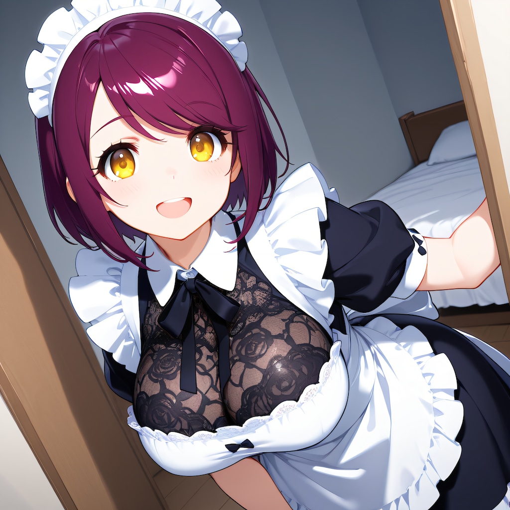 おはようございます（挨拶メイドの芽衣ちゃん）