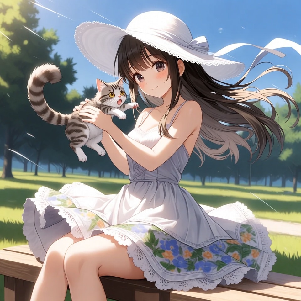 ねこと少女 | の人気AIイラスト・グラビア