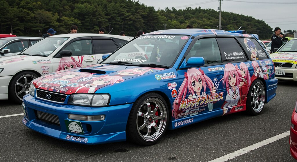 レガシィツーリングワゴンアニメ痛車