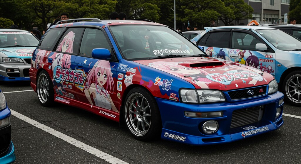 レガシィツーリングワゴンアニメ痛車