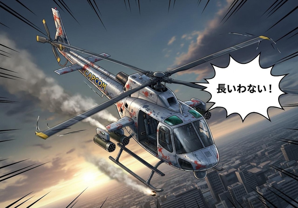 ヘリコプターにも喋ってもらった