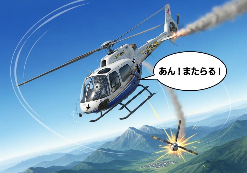 ヘリコプターにも喋ってもらった