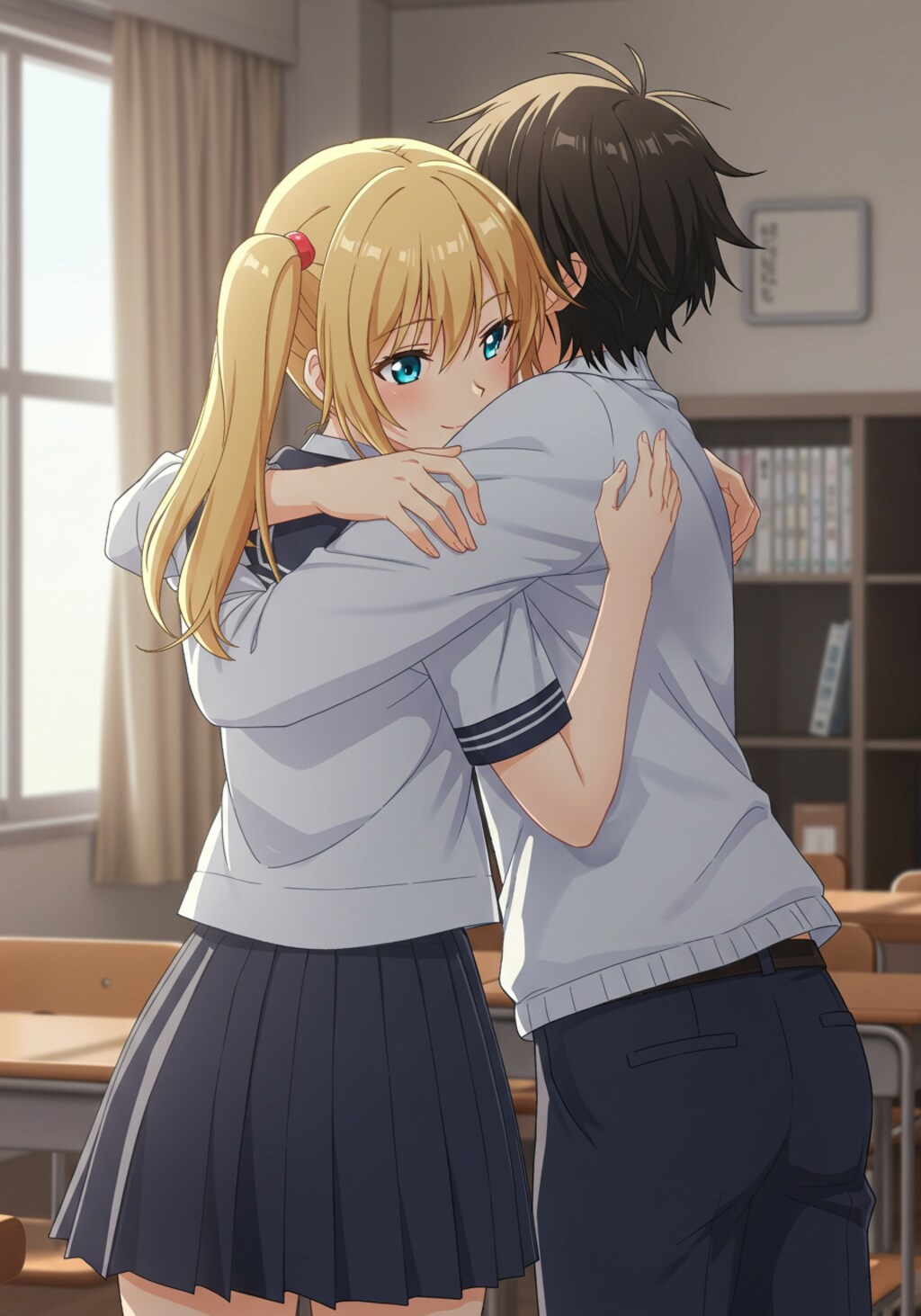 教室でイチャイチャ