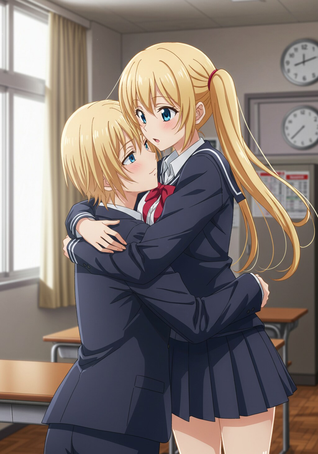 教室でイチャイチャ