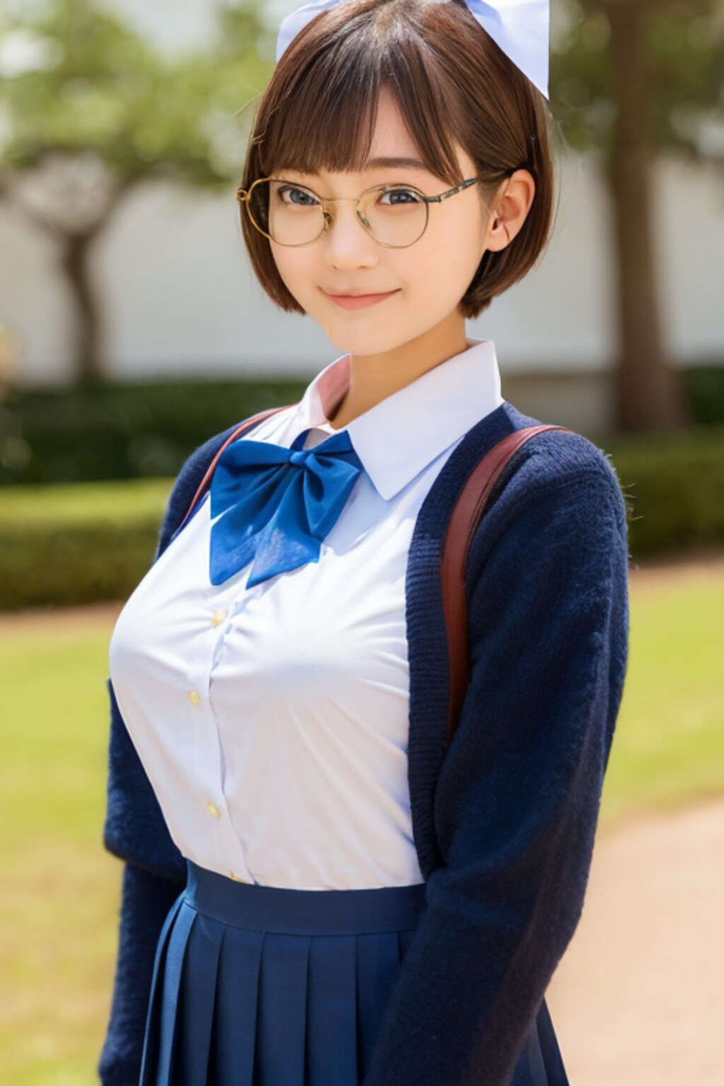 眼鏡と女子高校生