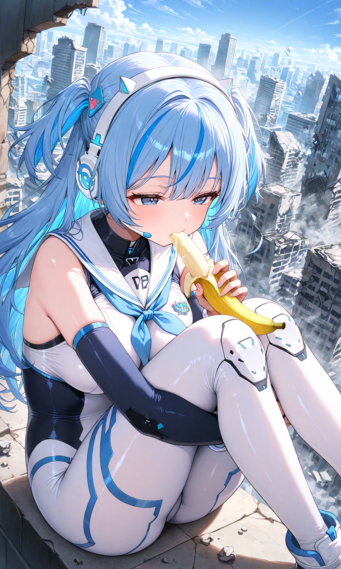 メカミシフティー崩壊した地上でバナナ食う
