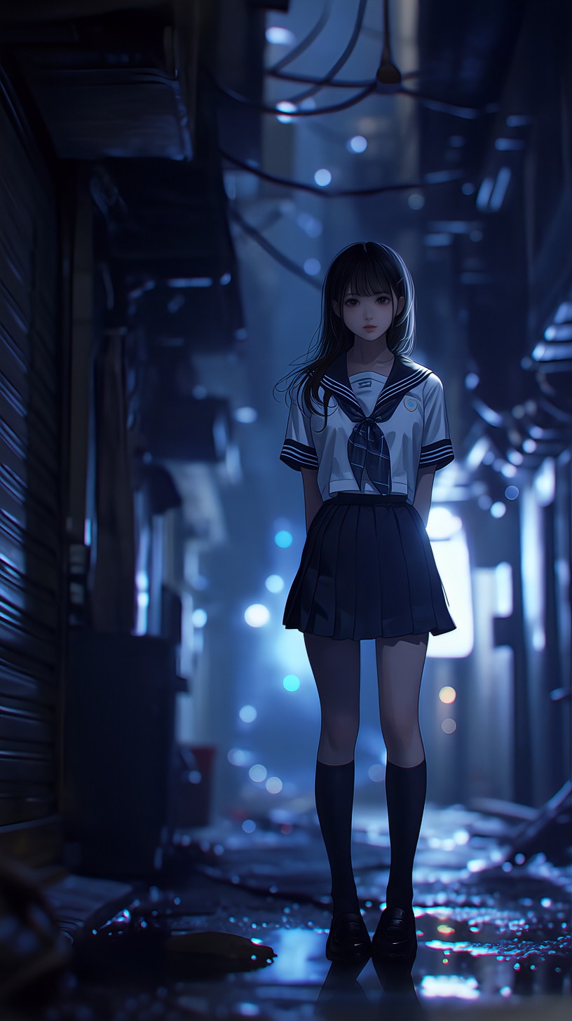 路地裏の君 | の人気AIイラスト・グラビア