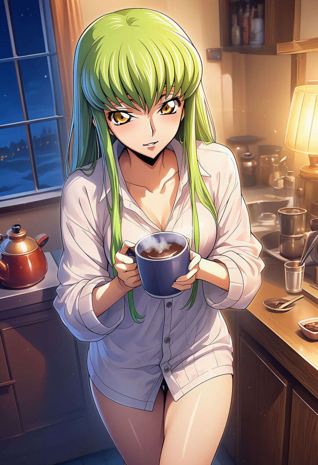 湯気の輪郭 ― Steam-Soft Silhouette