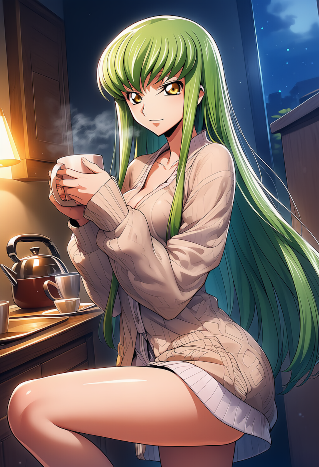 湯気の輪郭 ― Steam-Soft Silhouette