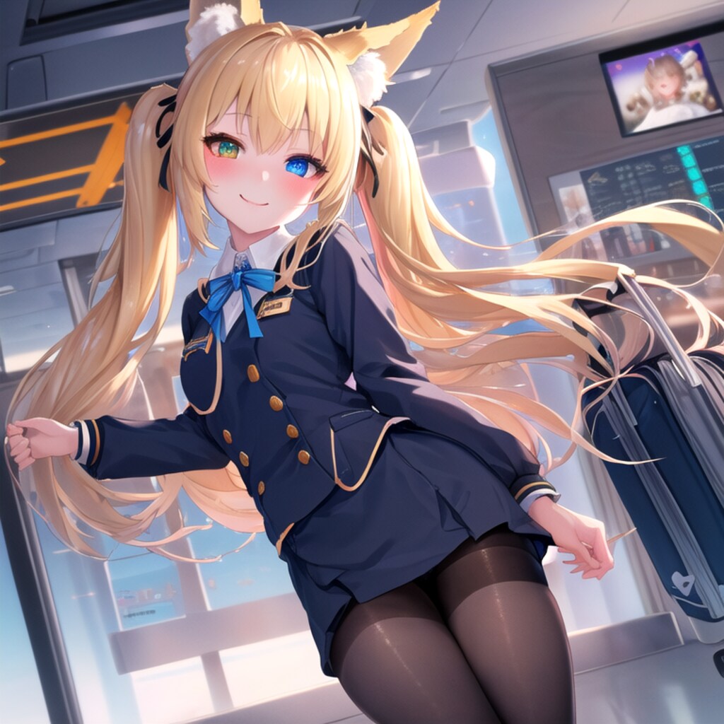 キャビンアテンダント狐娘・四女