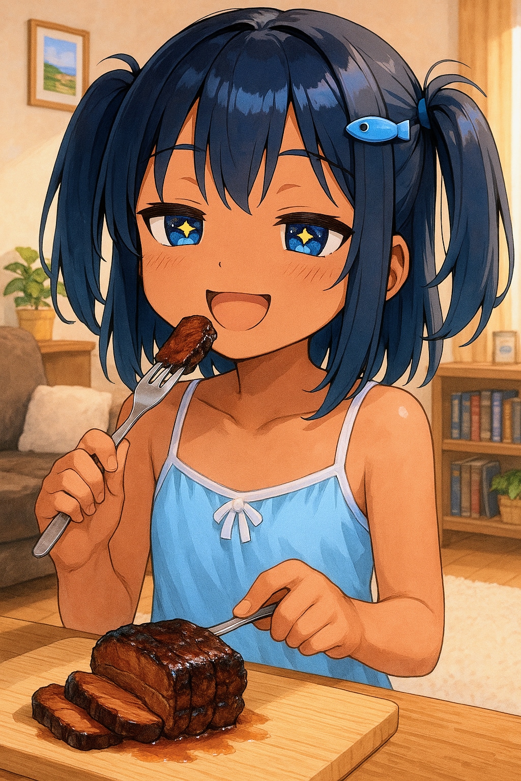 豚肉のコーラ煮を作って食べるこなつちゃん