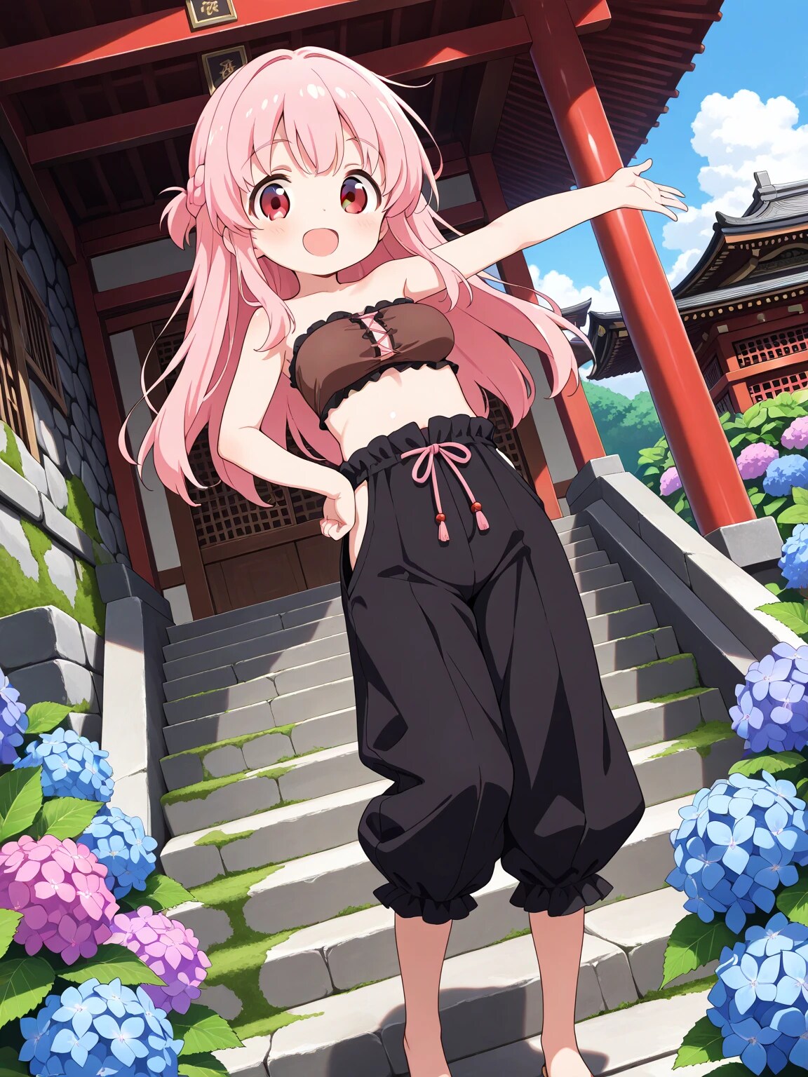 りなちゃんと紫陽花寺