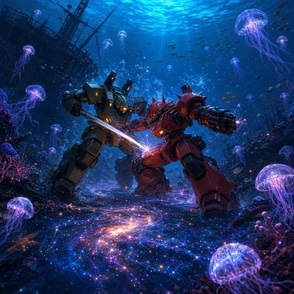 海底での闘い