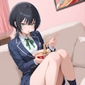 カロリーを大量摂取するJK 3枚目