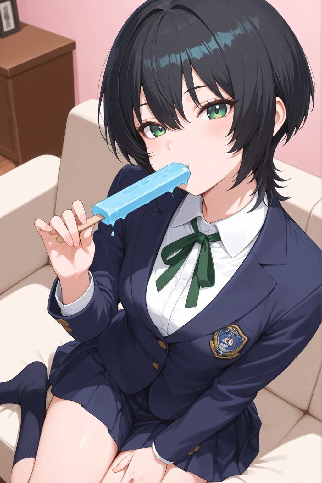 カロリーを大量摂取するJK