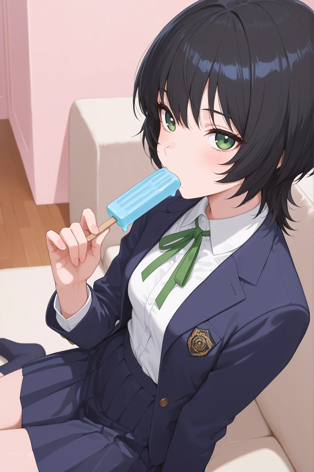 カロリーを大量摂取するJK