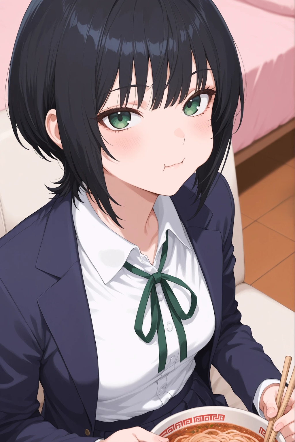 カロリーを大量摂取するJK