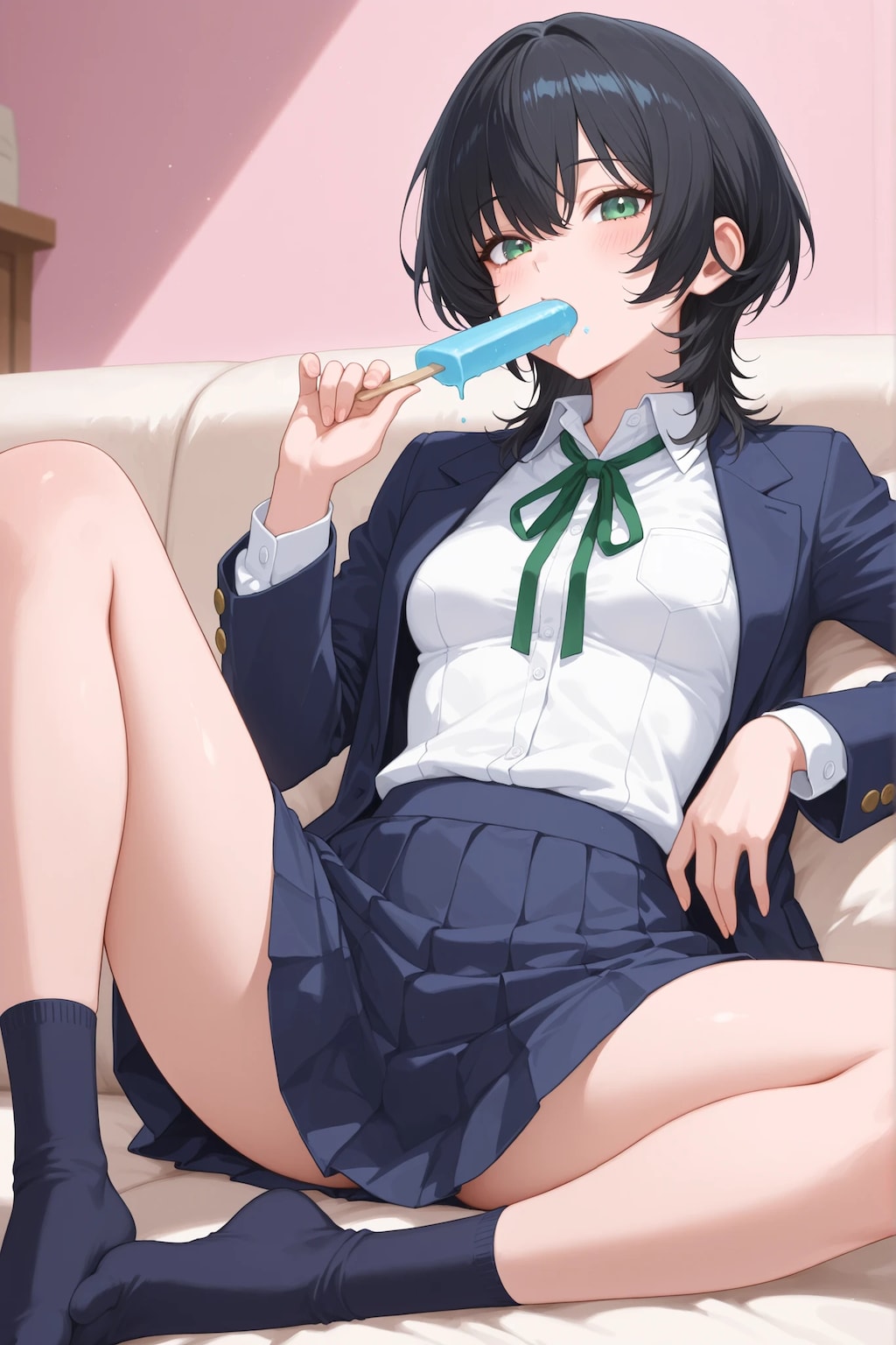 カロリーを大量摂取するJK