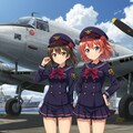 アニメキャラと軍用機 3枚目