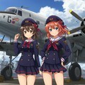 アニメキャラと軍用機 4枚目